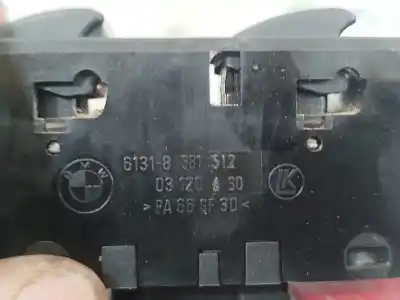 Second-hand car spare part right front power window switch for bmw serie 3 coupe (e46) 318 ci oem iam references 61318381512  