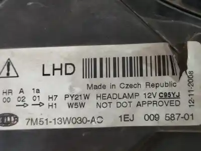 Автозапчастина б/у ліва фара для FORD C-MAX (CB3) Ghia Посилання на OEM IAM 7M5113W030AC  