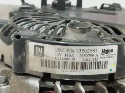 Pezzo di ricambio per auto di seconda mano alternatore per opel insignia a sedán (g09) 2.0 cdti (69) riferimenti oem iam 13502581  