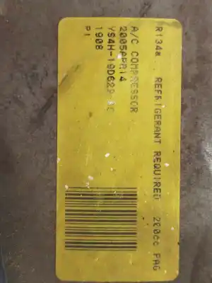 Peça sobressalente para automóvel em segunda mão compressor de ar condicionado a/a a/c por ford transit mod. 2000 combi ft 260 2.0 corto referências oem iam ys4h19d629  
