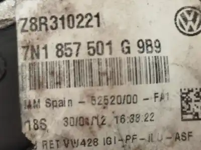 Peça sobressalente para automóvel em segunda mão espelho retrovisor esquerdo por seat alhambra (710) style referências oem iam 7n1857501g  