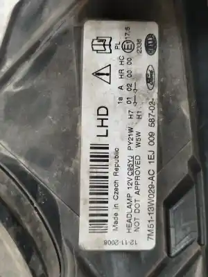 Автозапчасти б/у правая фара за ford c-max (cb3) ghia ссылки oem iam 7m5113w029  