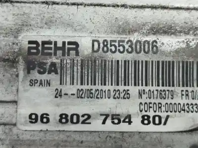 Peça sobressalente para automóvel em segunda mão intercooler por citroen c3 exclusive referências oem iam 9680275480  