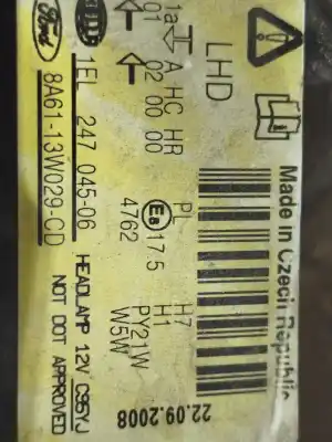 Second-hand car spare part  for FORD FIESTA (CB1)  OEM IAM references 8A6113W029  