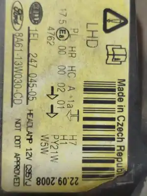 Second-hand car spare part left headlight for ford fiesta (cb1) trend oem iam references 8a6113w030