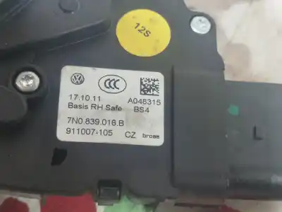 Peça sobressalente para automóvel em segunda mão fechadura da porta traseira direita por seat alhambra (710) style referências oem iam 7n0839016b  