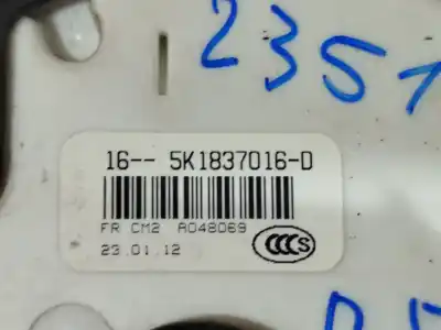Peça sobressalente para automóvel em segunda mão fechadura da porta dianteira direita por seat alhambra (710) style referências oem iam 5k1837016d  