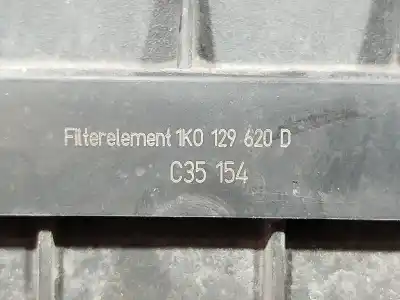 Peça sobressalente para automóvel em segunda mão suporte do filtro de ar por audi a3 (8p) 1.9 tdi ambiente referências oem iam 1k0129620d  