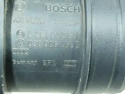 Peça sobressalente para automóvel em segunda mão medidor de massa de ar por audi a3 (8p) 1.9 tdi ambiente referências oem iam 0281002531  