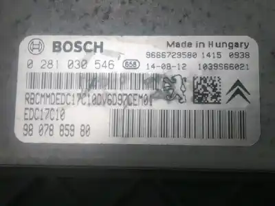 Pezzo di ricambio per auto di seconda mano centralina motore per citroen c3 picasso manual riferimenti oem iam 1609590280  9807885980