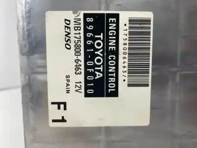 Second-hand car spare part ecu engine control for toyota corolla verso d4d 2.2d-denso 89661-0f010 oem iam references 80236  verso d4d 2.2d-denso 89661-0f010