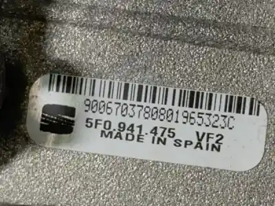 Peça sobressalente para automóvel em segunda mão centralina de motor uce por seat leon mk3 1.6 tdi-bosch - 0281018510 referências oem iam 84783  mk3 1.6 tdi - nº5746-de faro izquierdo - ref: 5f0941472