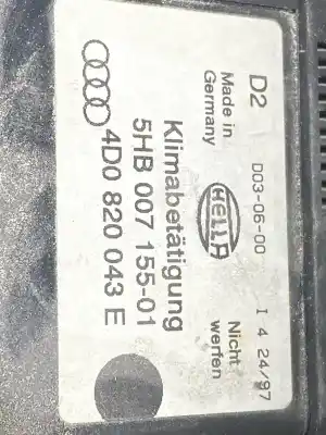 Pièce détachée automobile d'occasion commande de chauffage / climatisation pour audi a8 97 4.2 v8 - nº7060-izquierdo electrico cromado références oem iam 84675  97 4.2 v8 - nº7060-4d0820043e / 5hb007155-01