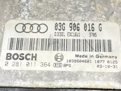 Pezzo di ricambio per auto di seconda mano centralina motore per audi a3 (8p) 2.0 tdi riferimenti oem iam 91915  8p-ref: 03g906016g / 0281011364