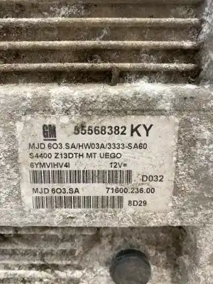 Peça sobressalente para automóvel em segunda mão centralina de motor uce por opel corsa d 1.3 cdti - nº3349-bosch - 0281017960 / 55580830 ( ootq ) referências oem iam 97620  d 1.3 cdti-ref: 55568382ky