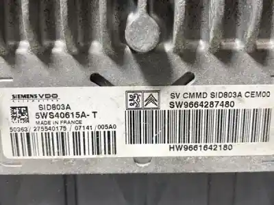 Pezzo di ricambio per auto di seconda mano centralina motore per citroen c-4 picasso 12 1.6 hdi - nº7687-ref: 9661708080 riferimenti oem iam 88280  12 1.6 hdi - nº7687-ref: 5ws40615a-t / sw: 9664287480 / hw: 9661642180