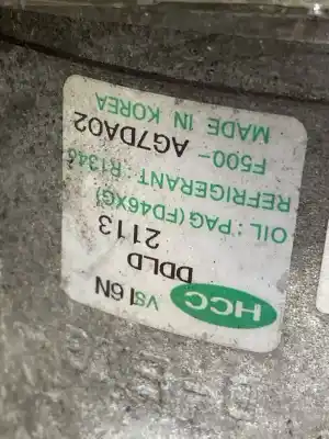 Peça sobressalente para automóvel em segunda mão compressor de ar condicionado a/a a/c por kia ceed (ed) 2.0 emotion [2.0 ltr. - 103 kw crdi] referências oem iam 55735  2.0 crdi-denso ref: 37300-27021 / f500ag7da02