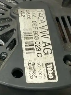 Second-hand car spare part alternator for seat leon ii 2.0 tdi -ref: 5wk49172b / 5m0907357a oem iam references 91004  ii 2.0 tdi 140cv bmn-valeo - ref: 06f903023c - 140a