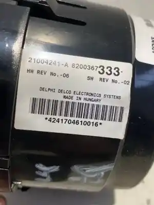 Second-hand car spare part heating / air conditioning control panel for renault espace 07 2.0 dci nº9081 oem iam references 99254  07 2.0 dci nº9081-ref: 8200367333