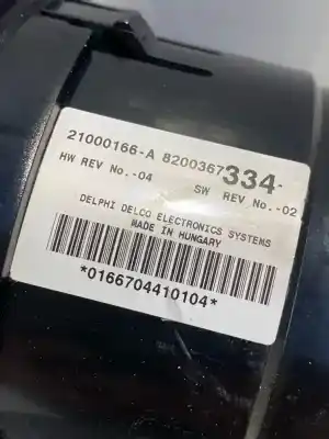 Peça sobressalente para automóvel em segunda mão comando de sofagem (chauffage / ar condicionado) por renault espace 07 2.0 dci nº9081 referências oem iam 99271  07 2.0 dci nº9081-ref: 8200367334