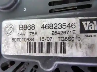 Second-hand car spare part alternator for fiat doblo monospace (119_, 223_) 1.3 jtd oem iam references 46823546 tg8s010 2542671e