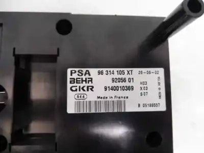 Second-hand car spare part climate control for citroen xsara picasso 2.0 hdi exclusive oem iam references 96314105xt 9140010369 9205601