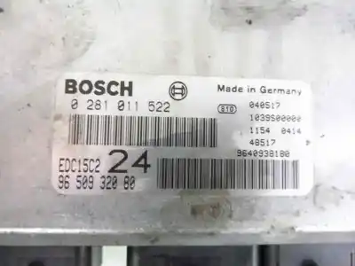 Автозапчасти б/у блок управления двигателем за fiat ulysse (179) 2.2 jtd dynamic ссылки oem iam 9650932080 9640938180 0281011522