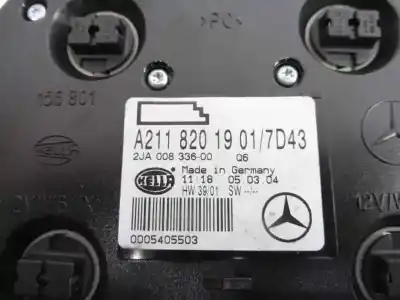 Pezzo di ricambio per auto di seconda mano luce interna per mercedes clase e (w211) berlina e 320 cdi (211.026) riferimenti oem iam 2118201901  