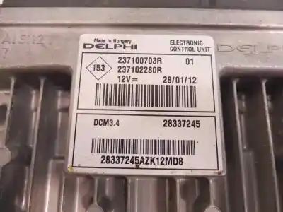 Second-hand car spare part ecu engine control for dacia sandero stepway oem iam references 237100703r 28337245 237102280r