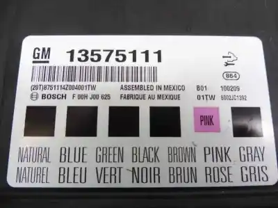 Second-hand car spare part electronic module for opel astra j lim. sport oem iam references 13575111  