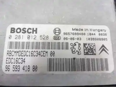 Автозапчасти б/у блок управления двигателем за peugeot 206 sw x-line ссылки oem iam 9659341880 0281012528 9657699480