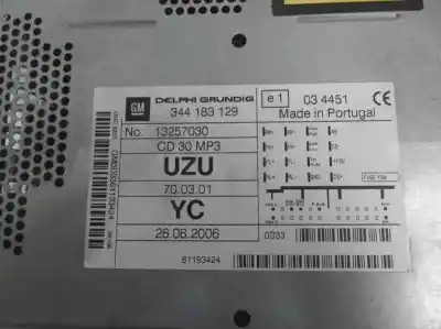 Автозапчастина б/у аудіо система / радіо cd для opel corsa b sport посилання на oem iam 344183129  