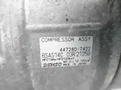 Автозапчасти б/у компрессор кондиционера воздуха за mercedes-benz clase a (w176) a 200 cdi (176.008) ссылки oem iam 4472807422  