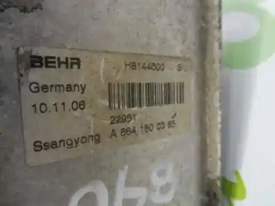 Автозапчасти б/у охладитель моторного масла за ssangyong actyon 200 xdi ссылки oem iam a6641840302  