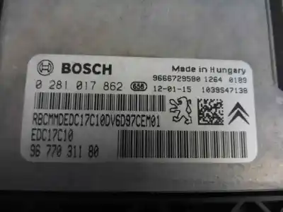 Автозапчастина б/у ебу контролер двигуна для citroen c4 lim. business посилання на oem iam 9677031180 9666729580 0281017862