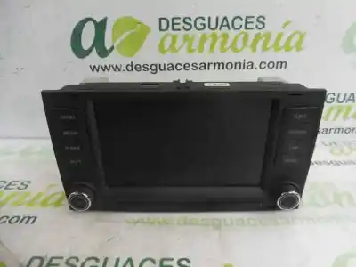 İkinci el araba yedek parçası çok fonksiyonlu ekran için seat leon (5f1) style oem iam referansları 5f0919604  