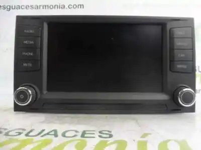 İkinci el araba yedek parçası çok fonksiyonlu ekran için seat leon (5f1) style oem iam referansları 5f0919604  