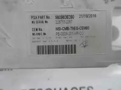 Peça sobressalente para automóvel em segunda mão quadrante por peugeot 308 access referências oem iam 9809838280  