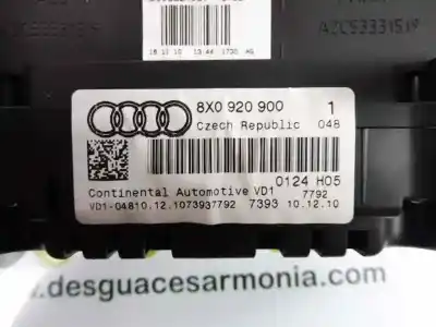 Автозапчастина б/у панель інструментів для audi a1 (8x) attraction посилання на oem iam 8x0920900  