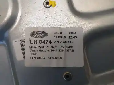 Recambio de automóvil de segunda mano de elevalunas trasero izquierdo para ford kuga (cbv) trend referencias oem iam 7m51r24995dc 942413103 5wk11588g