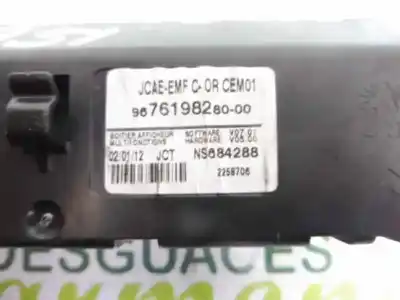 Second-hand car spare part multifunction display for citroen c4 lim. business oem iam references 9676198280  