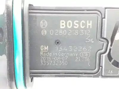 Автозапчастина б/у витратомір повітря для opel adam glam ecoflex посилання на oem iam 13432262  0280218312