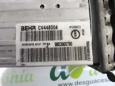 Peça sobressalente para automóvel em segunda mão intercooler por citroen c4 cactus shine referências oem iam 9803900780  