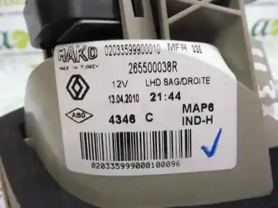 Автозапчасти б/у правый задний фонарь в двери за renault fluence dynamique ссылки oem iam 265500038r  