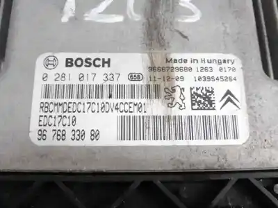 Автозапчастина б/у ебу контролер двигуна для citroen c3 attraction посилання на oem iam 9676833080 edc17c10 0281017337