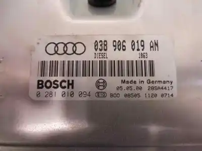 Автозапчасти б/у блок управления двигателем за audi a4 berlina (b5) 1.9 tdi ссылки oem iam 038906019an  0281010094 Автозапчасти б/у блок управления двигателем за audi a4 berlina (b5) 1.9 tdi ссылки oem iam 038906019an  0281010094