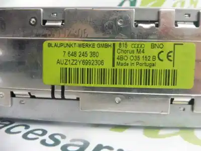 Gebrauchtes Autoersatzteil audiosystem / radio-cd zum audi a2 (8z) 1.4 tdi (55kw) oem-iam-referenzen 4b0035152b auz1z2y6992306 7648245380