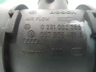 Автозапчастина б/у витратомір повітря для audi a2 (8z) 1.4 tdi посилання на oem iam 057906461a  0281002355