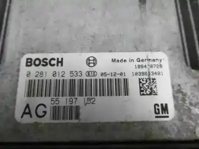 İkinci el araba yedek parçası ecu motor kontrol cihazi için opel vectra c berlina cosmo oem iam referansları 55197152  0281012533