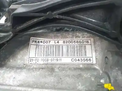 Автозапчастина б/у коробка передач для renault laguna iii initiale посилання на oem iam pk4007  